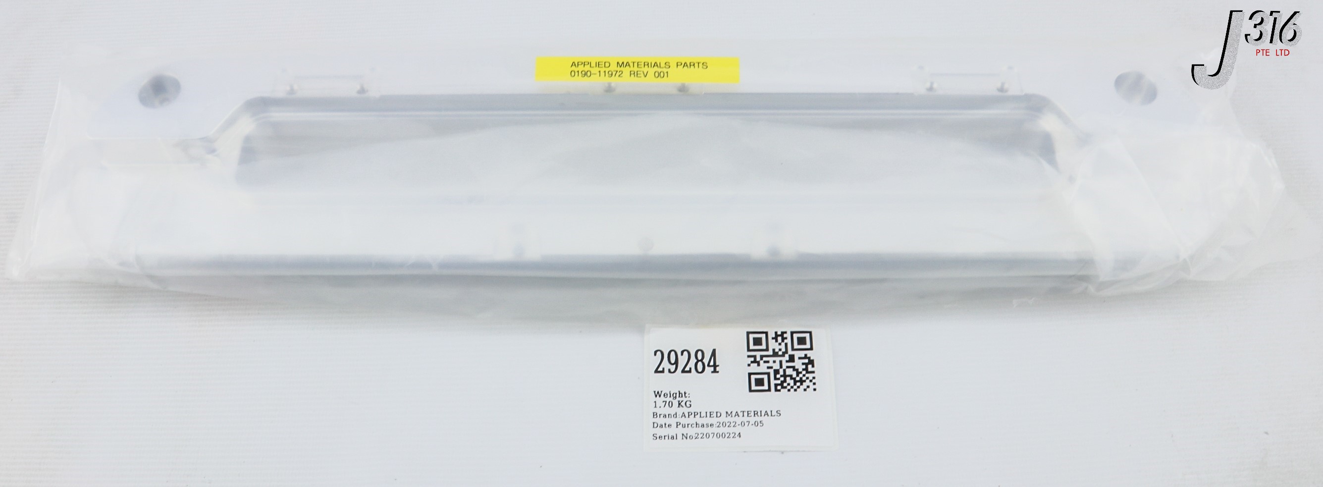 写真 29284 APPLIED MATERIALS SEAT, ALUMINUM, 35MM X 336MM 0190-11972 | eBay